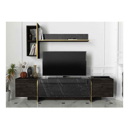 Design TV szekrény szett Sakeena fekete