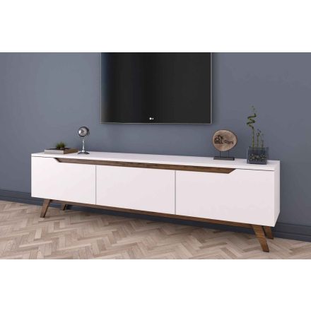 Design TV asztal Eilis 180 cm fehér dió