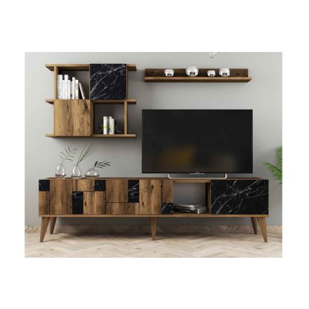 Design TV szekrény szett Mahola fekete