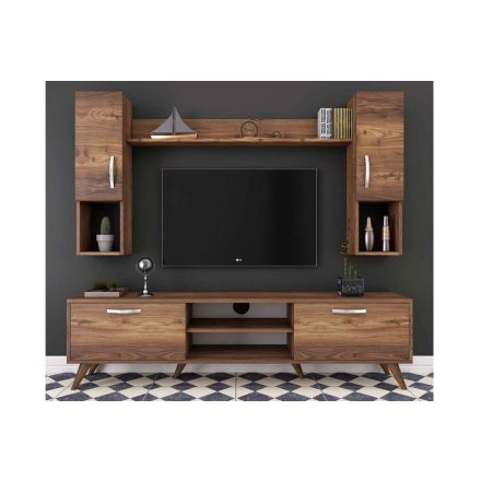 Design TV szekrény szett Idella dió utánzata