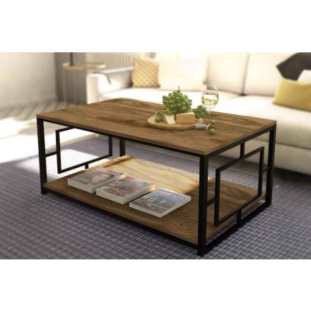 Design dohányzóasztal Gabriella 120 cm dió utánzata 