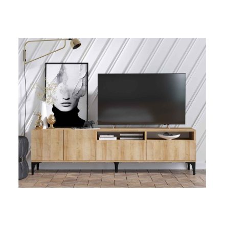 Design TV asztal Valentino 180 cm tölgy utánzata