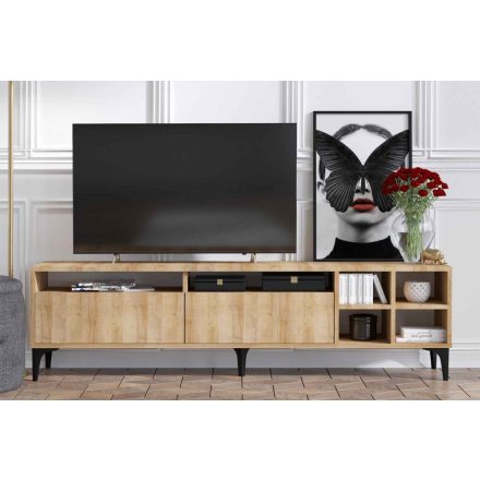 Design TV asztal Quana 180 cm tölgy utánzata