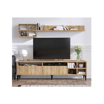 Design TV szekrény szett Fannie tölgy utánzata