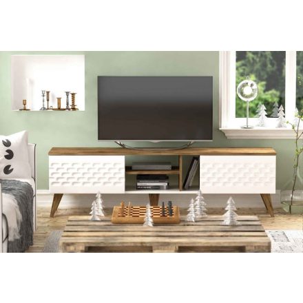 Design TV asztal Gallio 180 cm fehér dió