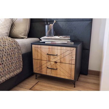 Design éjjeliszekrény Laibah 50 cm antracit