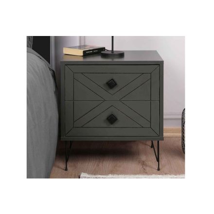 Design éjjeliszekrény Fairly 50 cm antracit