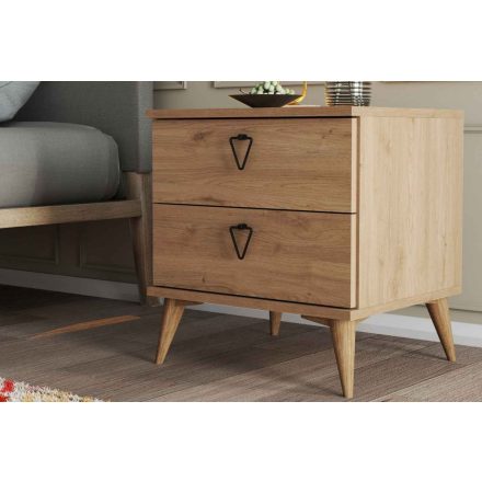 Design éjjeliszekrény Naolin 52 cm tölgy utánzata
