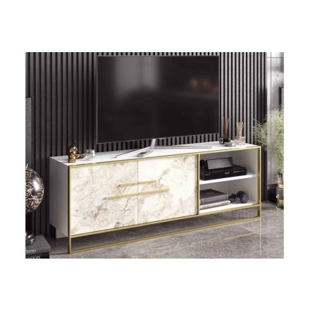 Design TV asztal Abequa 160 cm fehér