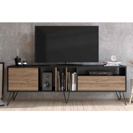 Design TV asztal Baqia 180 cm fekete dió