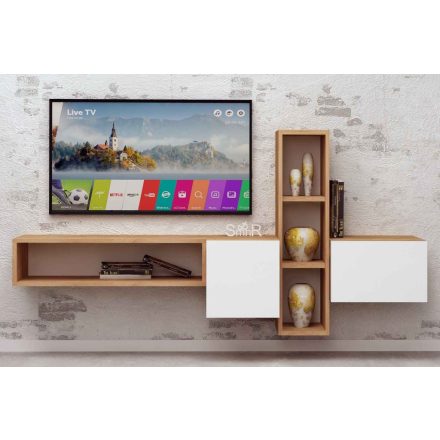 Design TV szekrény szett Jalessa tölgy utánzata