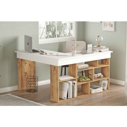 Design sarok íróasztal Daisy fenyő