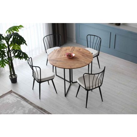 Design étkezőasztal Isaiah 100 cm fenyő