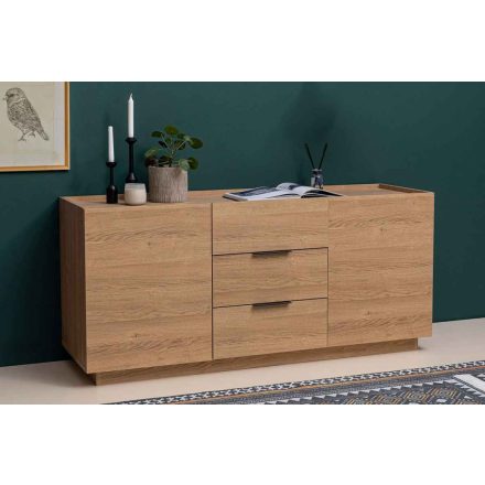 Design komód Cailean 160 cm világosbarna