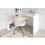 Design sarok íróasztal Rachelle fehér