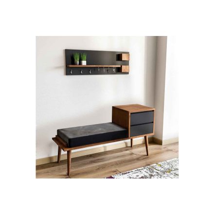 Design előszobagarnitúra Wayne dió antracit