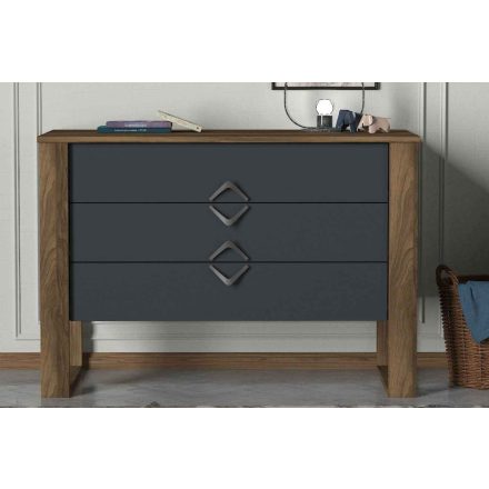 Design komód Hakulani 110 cm dió utánzata