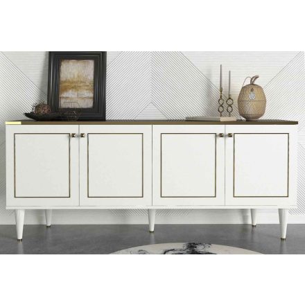 Design komód Raisie 180 cm fehér