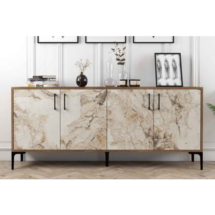 Design komód Harsha 180 cm márvány utánzata