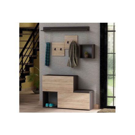 Design előszobafal szett Callia antracit
