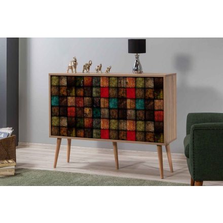 Dizájn komód Vallissa II 120 cm tölgy utánzat