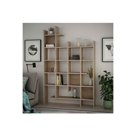 Dizájn polc Xandra 188 cm tölgy