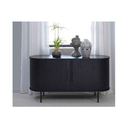 Design komód Vasiliy 140 cm fekete tölgy