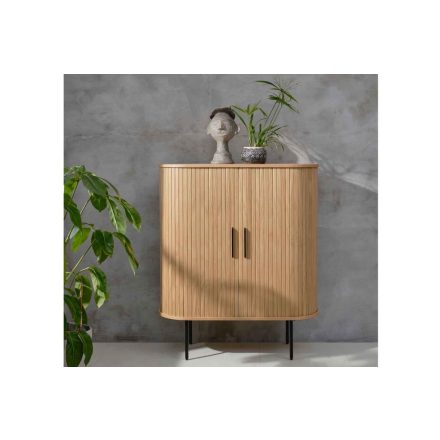 Design szekrény Vasiliy 118 cm természetes tölgy
