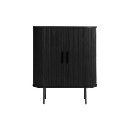 Design szekrény Vasiliy 118 cm fekete tölgy