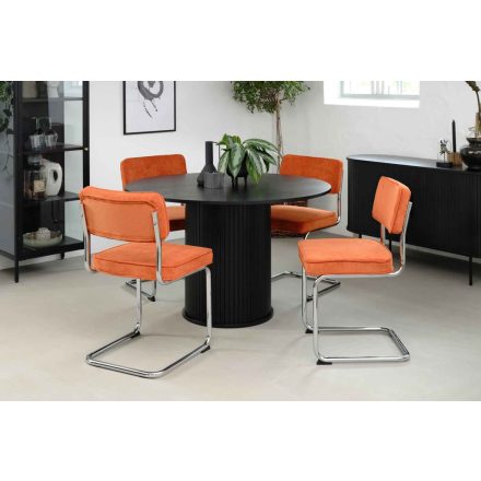 Design étkezőasztal Vasiliy 120 cm fekete tölgy