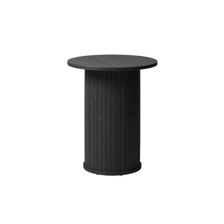 Design oldalsó asztal Vasiliy 50 cm fekete tölgy