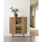 Design szekrény Wally 125 cm természetes tölgy