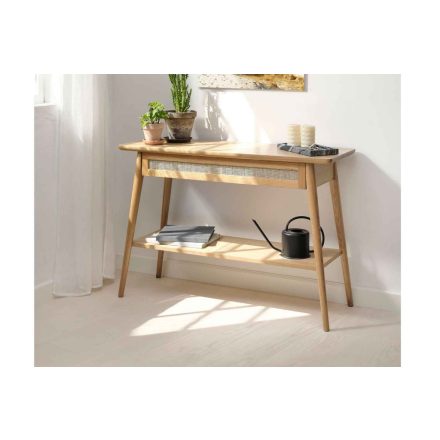 Design konzol Tallys 110 cm természetes tölgy