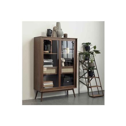 Design vitrin Tallys 160 cm füstös tölgy
