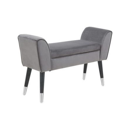 Design ülőpad Dafina 90 cm szürke bársony