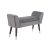 Design ülőpad Dafina 90 cm szürke bársony
