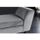 Design ülőpad Dafina 90 cm szürke bársony