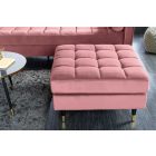 Design puff Adan 80 cm rózsaszín bársony