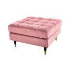 Design puff Adan 80 cm rózsaszín bársony