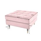 Design puff Adan 80 cm rózsaszín bársony