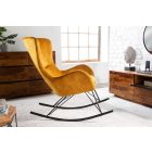 Design hintaszék Sweden mustársárga bársony