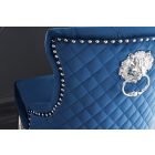 Design bárszék Queen Levia fej királykék bársony