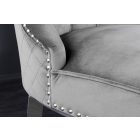 Design bárszék Queen Levia fej szürke bársony