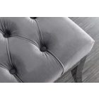 Design ülőpad Queen 164 cm szürke bársony