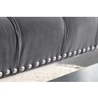 Design ülőpad Queen 164 cm szürke bársony