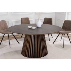 Design étkezőasztal Wadeline 120 cm sötét tölgy