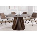 Design étkezőasztal Wadeline 120 cm sötét tölgy