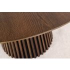 Design étkezőasztal Wadeline 120 cm sötét tölgy