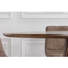 Design étkezőasztal Wadeline 120 cm sötét tölgy