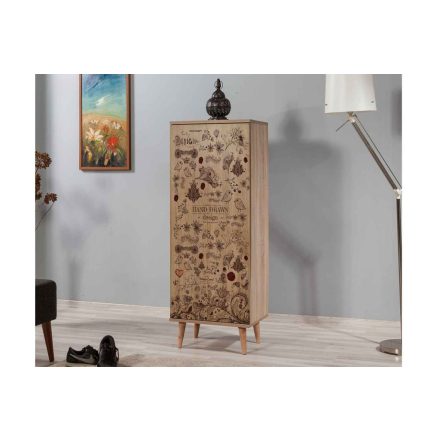 Design cipősszekrény Vallissa V 135 cm tölgy utánzata